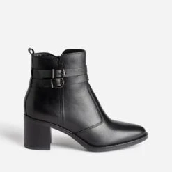 Boots Noir En Cuir éco-conçu