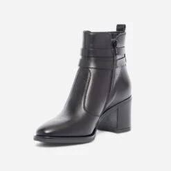 Boots Noir En Cuir éco-conçu -Caprices Chaussures Boutique WWWERM 10385240845 2