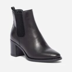 Chelsea Boots Noir En Cuir éco-conçu -Caprices Chaussures Boutique WWWERM 10385240909 1