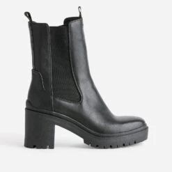 Boots TEXTO Noir à Semelle Crantée