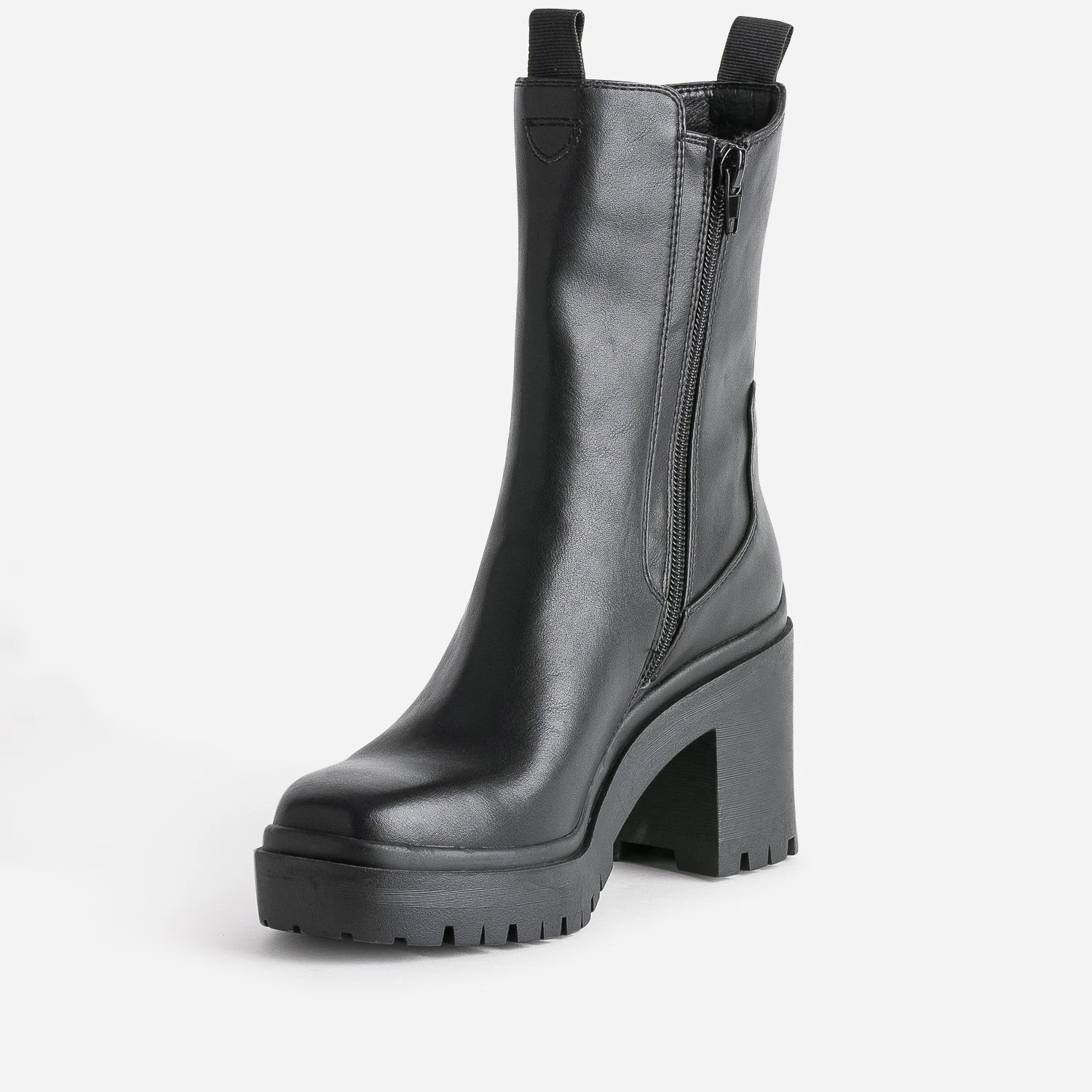 Boots TEXTO Noir à Semelle Crantée 5 Boots TEXTO Noir à Semelle Crantée – Image 3