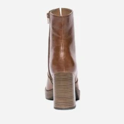 Boots Camel à Plateforme Et Talon Flare -Caprices Chaussures Boutique WWWERM 10385240968 3