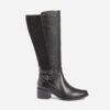 Botte CAPRICE Noire Bi Matière à Double Bride