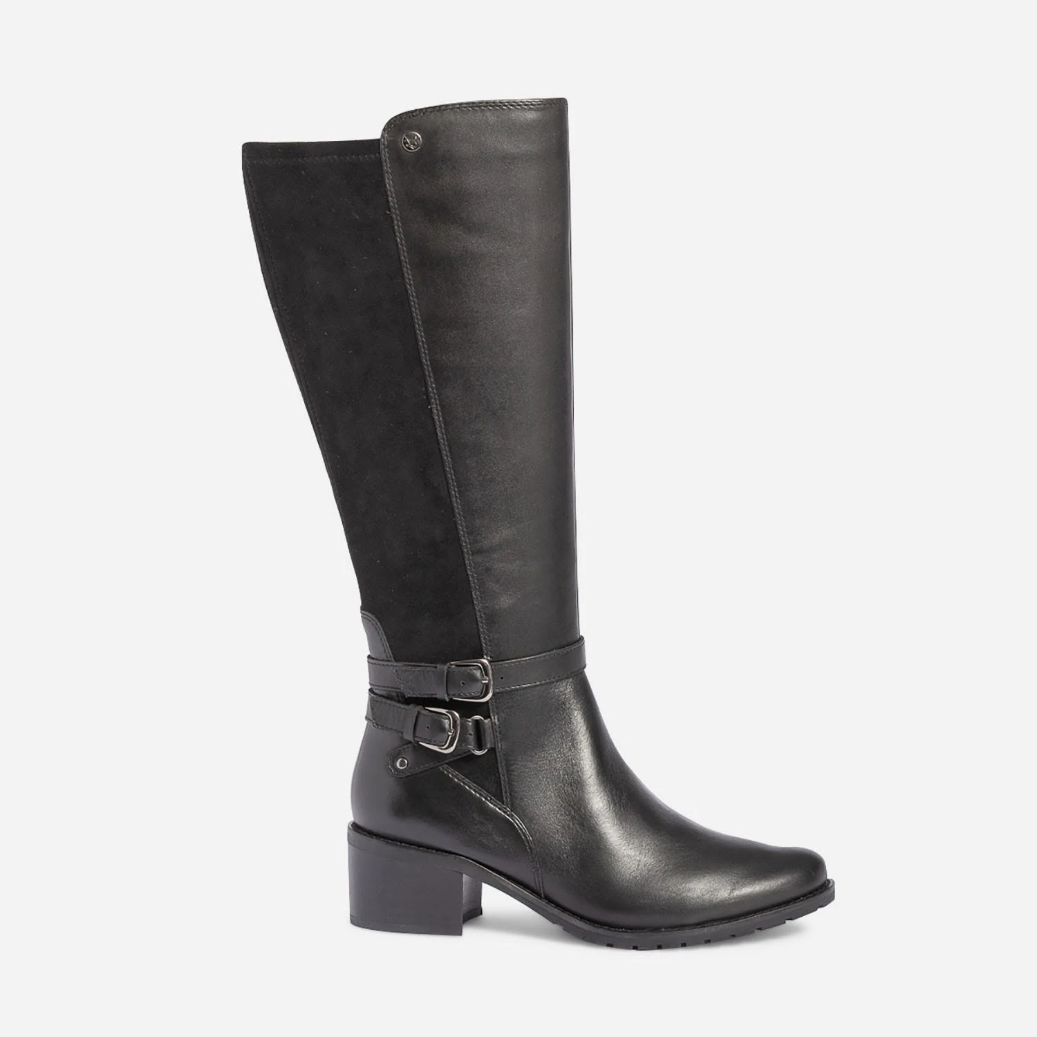 Botte CAPRICE Noire Bi Matière à Double Bride 3 Botte CAPRICE Noire Bi Matière à Double Bride