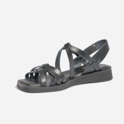 Sandale Noire En Cuir éco-conçue -Caprices Chaussures Boutique WWWERM 10385760002 2