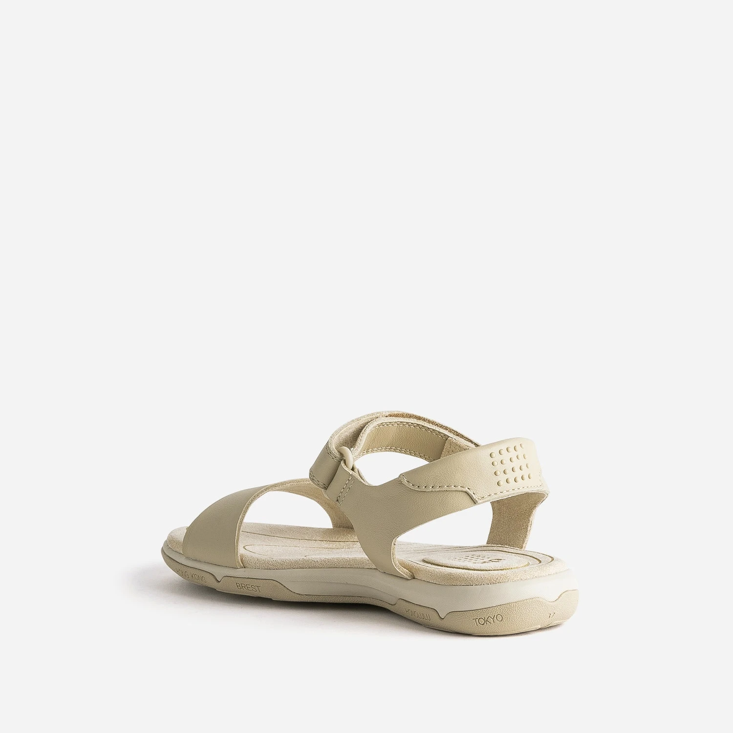 Sandale TBS Beige En Cuir à Scratch 6 Sandale TBS Beige En Cuir à Scratch – Image 4