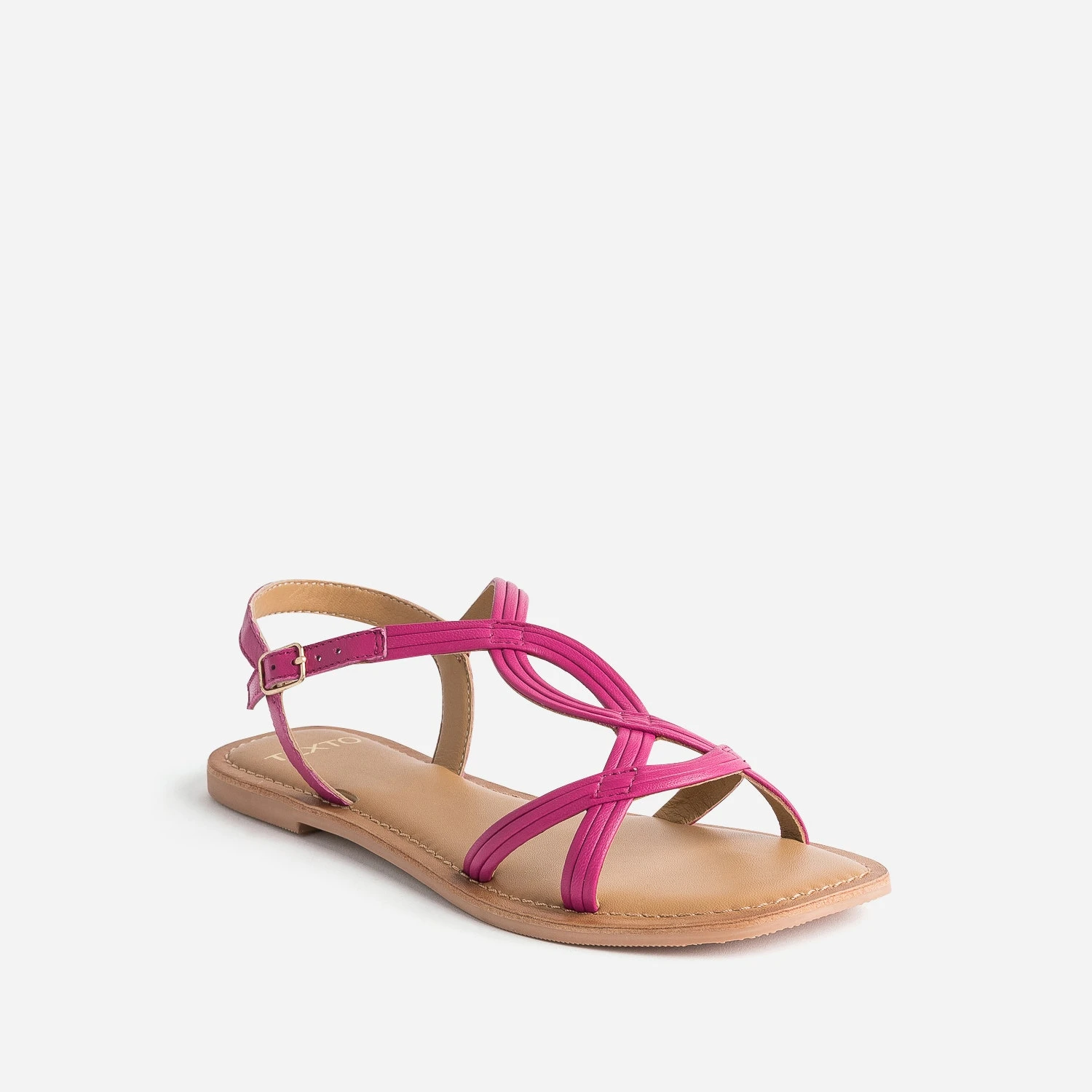 Sandale TEXTO Rose Fuchsia Cuir 4 Sandale TEXTO Rose Fuchsia Cuir – Image 2