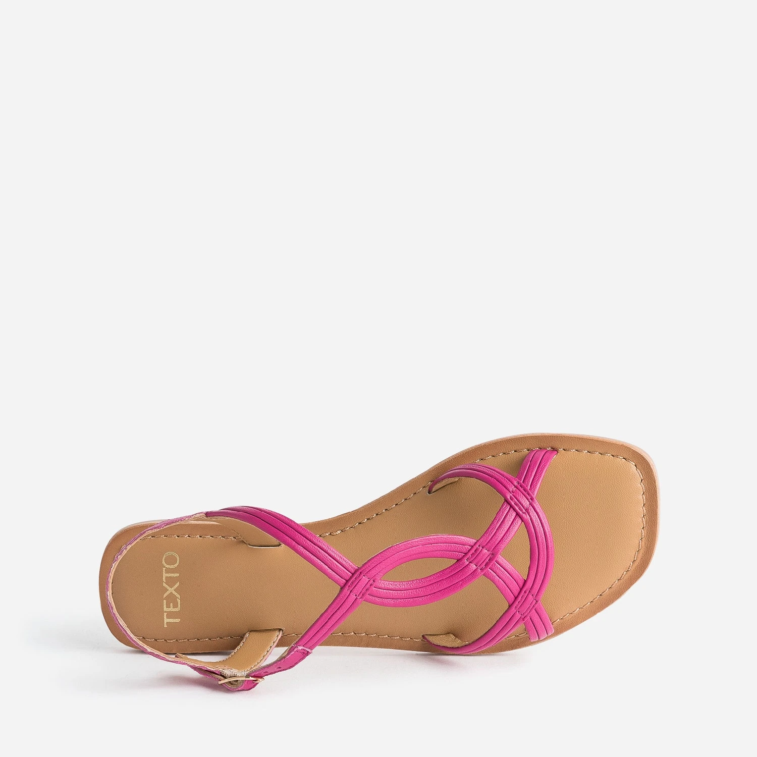 Sandale TEXTO Rose Fuchsia Cuir 7 Sandale TEXTO Rose Fuchsia Cuir – Image 5