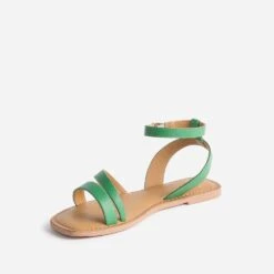 Sandale TEXTO Vert En Cuir -Caprices Chaussures Boutique WWWERM 10385760095 2