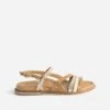 Sandale Camel, Beige Et Doré Vernie -Caprices Chaussures Boutique WWWERM 10385760108 0