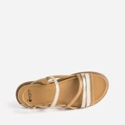 Sandale Camel, Beige Et Doré Vernie 12 Sandale Camel, Beige Et Doré Vernie -Caprices Chaussures Boutique WWWERM 10385760108 4