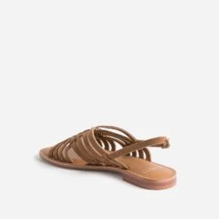 Sandale Marron En Cuir Velours Tressé 11 Sandale Marron En Cuir Velours Tressé -Caprices Chaussures Boutique WWWERM 10385760115 3