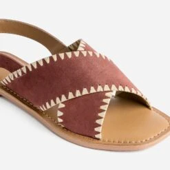 Sandale TEXTO Terracotta Cuir Velours Et Tressage 13 Sandale TEXTO Terracotta Cuir Velours Et Tressage -Caprices Chaussures Boutique WWWERM 10385760132 5
