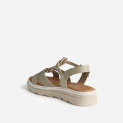 Sandale TEXTO Kaki Clair En Cuir -Caprices Chaussures Boutique WWWERM 10385760142 3