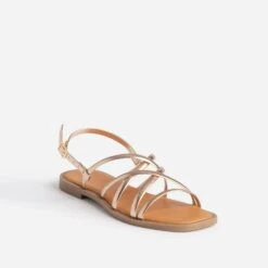 Sandale Plate TEXTO Rose Cuivré 10 Sandale Plate TEXTO Rose Cuivré -Caprices Chaussures Boutique WWWERM 10385760168 1