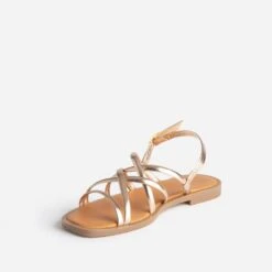 Sandale Plate TEXTO Rose Cuivré 11 Sandale Plate TEXTO Rose Cuivré -Caprices Chaussures Boutique WWWERM 10385760168 2