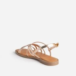 Sandale Plate TEXTO Rose Cuivré 12 Sandale Plate TEXTO Rose Cuivré -Caprices Chaussures Boutique WWWERM 10385760168 3