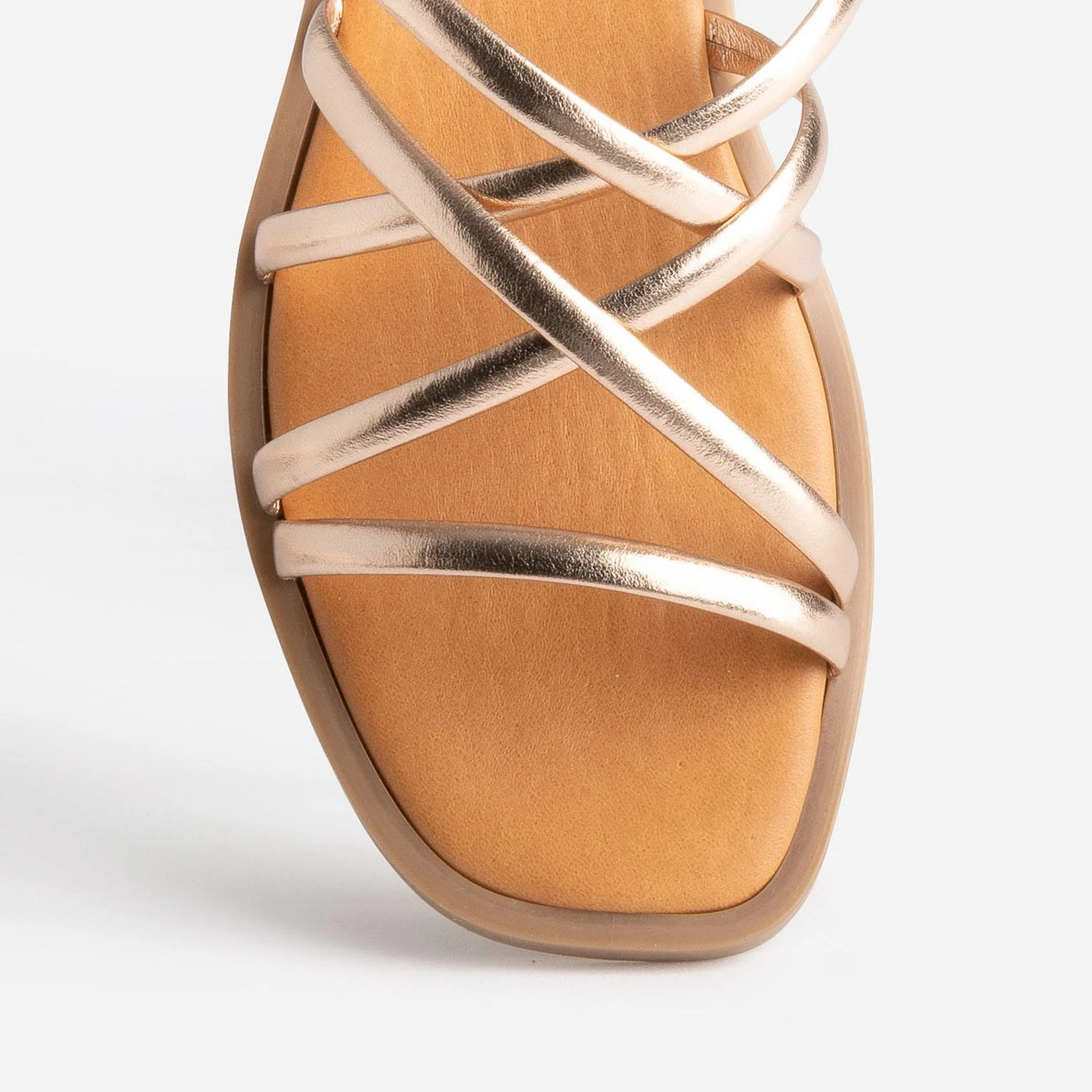 Sandale Plate TEXTO Rose Cuivré 8 Sandale Plate TEXTO Rose Cuivré – Image 6