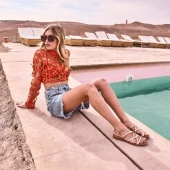 Sandale Plate TEXTO Rose Cuivré 15 Sandale Plate TEXTO Rose Cuivré -Caprices Chaussures Boutique WWWERM 10385760168 8