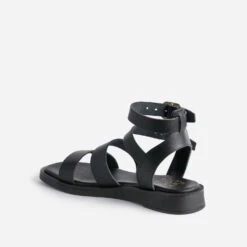 Sandale-spartiate TEXTO Noire éco-conçue -Caprices Chaussures Boutique WWWERM 10385760203 3