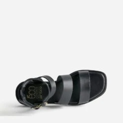 Sandale-spartiate TEXTO Noire éco-conçue -Caprices Chaussures Boutique WWWERM 10385760203 4