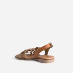 Sandale Cognac Et Bronze En Cuir -Caprices Chaussures Boutique WWWERM 10385760208 3