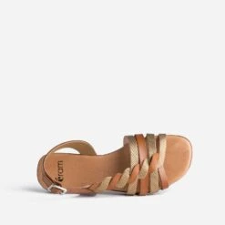 Sandale Cognac Et Bronze En Cuir -Caprices Chaussures Boutique WWWERM 10385760208 4