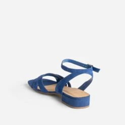 Sandale Bleu électrique En Cuir Velours -Caprices Chaussures Boutique WWWERM 10385760209 3
