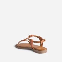 Sandale Cognac Et Orange En Cuir -Caprices Chaussures Boutique WWWERM 10385760242 3