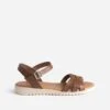 Sandale Marron En Cuir -Caprices Chaussures Boutique WWWERM 10385760304 0