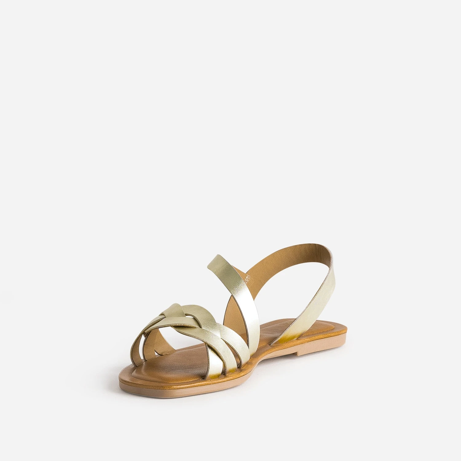 Sandale Dorée En Cuir 5 Sandale Dorée En Cuir – Image 3