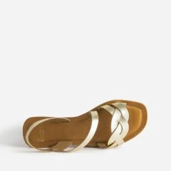 Sandale Dorée En Cuir 12 Sandale Dorée En Cuir -Caprices Chaussures Boutique WWWERM 10385760397 4