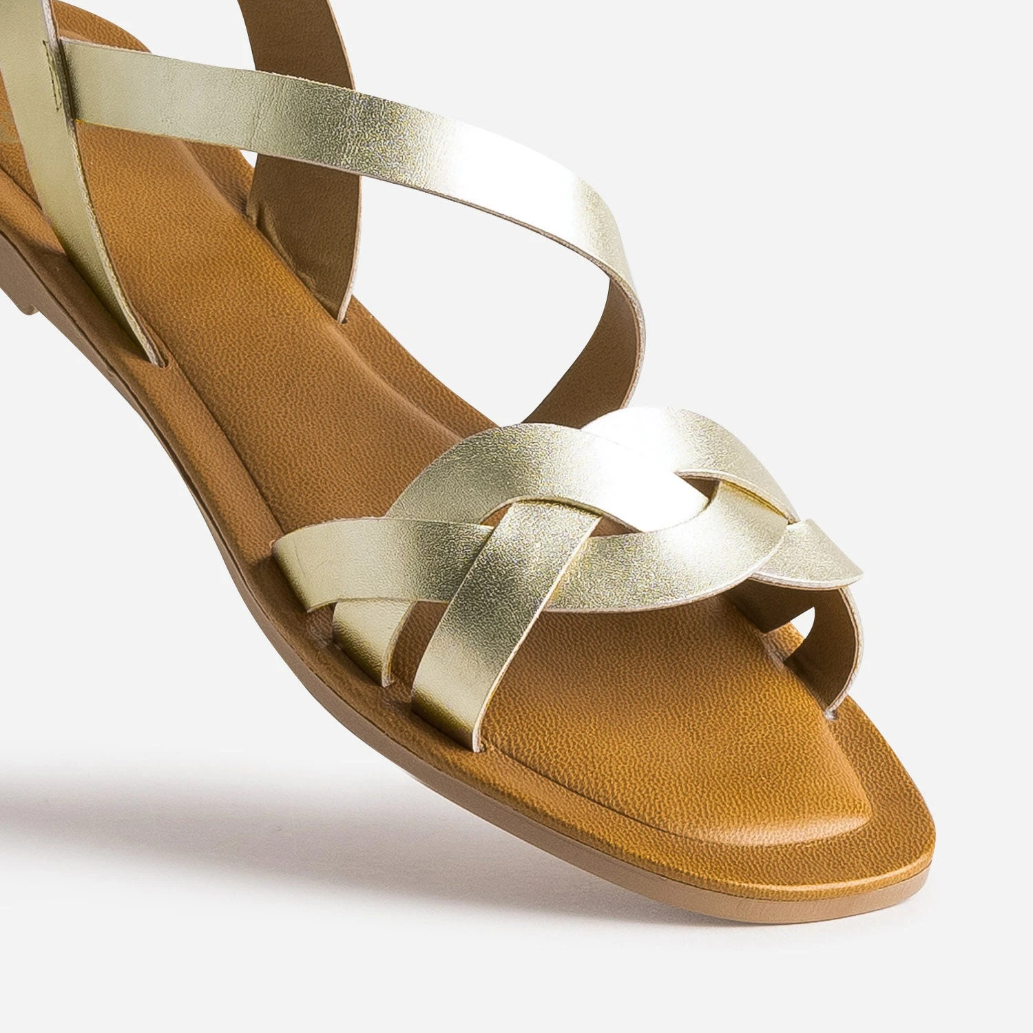 Sandale Dorée En Cuir 8 Sandale Dorée En Cuir – Image 6