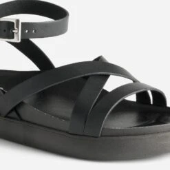 Sandale TEXTO Noire à Bride Croisée Cheville -Caprices Chaussures Boutique WWWERM 10385760441 5