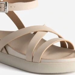 Sandale TEXTO Beige à Bride Croisée Cheville -Caprices Chaussures Boutique WWWERM 10385760442 5