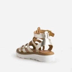 Sandale-spartiate TEXTO Dorée En Cuir -Caprices Chaussures Boutique WWWERM 10385760459 3