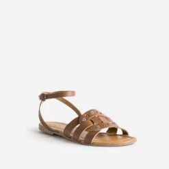 Sandale TEXTO Camel éco-conçue En Cuir -Caprices Chaussures Boutique WWWERM 10385760463 1