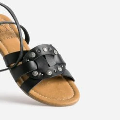 Sandale TEXTO Noire éco-conçue En Cuir -Caprices Chaussures Boutique WWWERM 10385760473 5