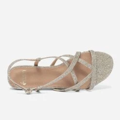 Sandale Dorée à Petit Talon -Caprices Chaussures Boutique WWWERM 10385760749 3