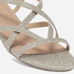 Sandale Dorée à Petit Talon -Caprices Chaussures Boutique WWWERM 10385760749 4