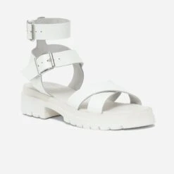 Sandale TEXTO Crème En Cuir éco-conçu à Semelle Crantée -Caprices Chaussures Boutique WWWERM 10385761326 1