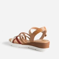 Sandale TBS Cognac En Cuir à Brides Rouille Et Dorée 11 Sandale TBS Cognac En Cuir à Brides Rouille Et Dorée -Caprices Chaussures Boutique WWWERM 10385920007 3