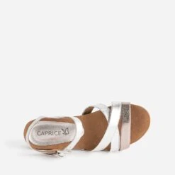 Sandale Compensée CAPRICE Argenté Et Bronze 12 Sandale Compensée CAPRICE Argenté Et Bronze -Caprices Chaussures Boutique WWWERM 10385920022 4