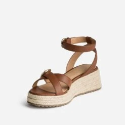 Sandale Compensée TEXTO Cognac En Cuir 10 Sandale Compensée TEXTO Cognac En Cuir -Caprices Chaussures Boutique WWWERM 10385920029 2