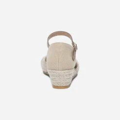 Sandale Beige Et Bronze En Toile -Caprices Chaussures Boutique WWWERM 10385920233 3