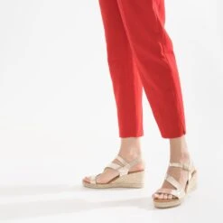 Sandale Compensée Dorée En Cuir 9 Sandale Compensée Dorée En Cuir -Caprices Chaussures Boutique WWWERM 10385920272 10