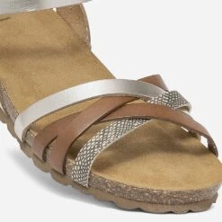 Sandale Anatomique Taupe Effet Python En Cuir 11 Sandale Anatomique Taupe Effet Python En Cuir -Caprices Chaussures Boutique WWWERM 10385920281 4