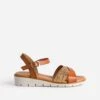 Sandale Cognac Et Bronze En Cuir 2 Sandale Cognac Et Bronze En Cuir -Caprices Chaussures Boutique WWWERM 10385920293 0