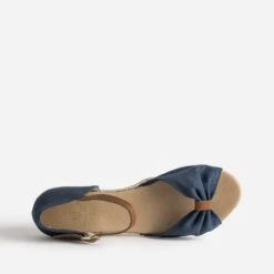 Sandale Marine à Petit Talon Compensé -Caprices Chaussures Boutique WWWERM 10385920305 4