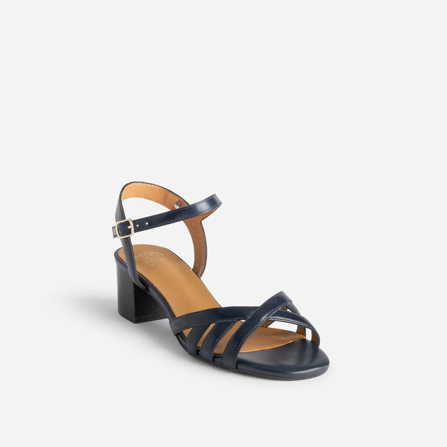 Sandale ERAM FLEX Bleu Marine En Cuir 4 Sandale ERAM FLEX Bleu Marine En Cuir – Image 2